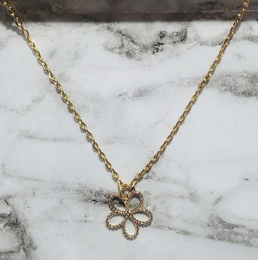 Charmed Necklace ā Flower & Fairy Pendants, Whimsical Nature Jewelry, Gift for Her, BoutiqueByCheryl