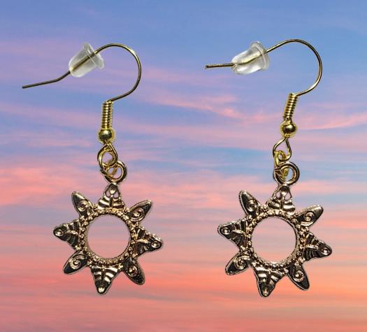 Charmed Silver Earrings – Whimsical Charm Dangles, Handmade Jewelry by BoutiqueByCheryl, Gift for Her