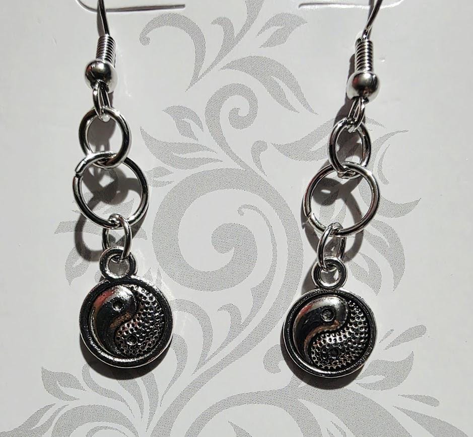 Elegant Yin Yang Earrings – Sterling Silver Balance Symbol Jewelry, Minimalist Gift for Her, BoutiqueByCheryl