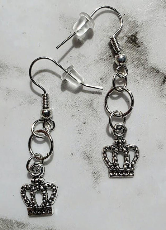 Elegant Crown Earrings – Sterling Silver Royal Jewelry, Dainty Gift for Her, BoutiqueByCheryl