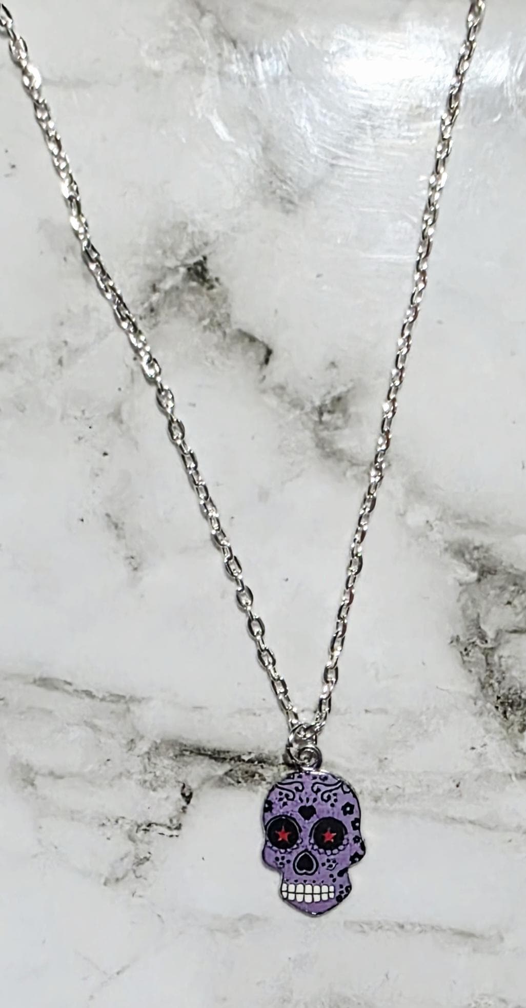Soul Adorned: Sugar Skull Silver Necklaces
