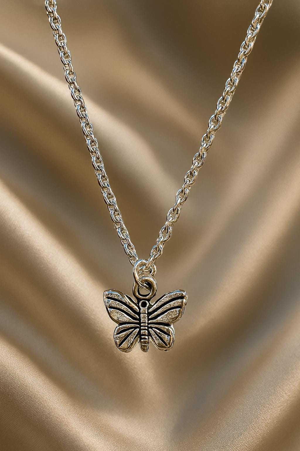 Elegant Butterfly Necklace – Sterling Silver Pendant, Nature-Inspired Jewelry, Boho Chic Gift for Her, BoutiqueByCheryl