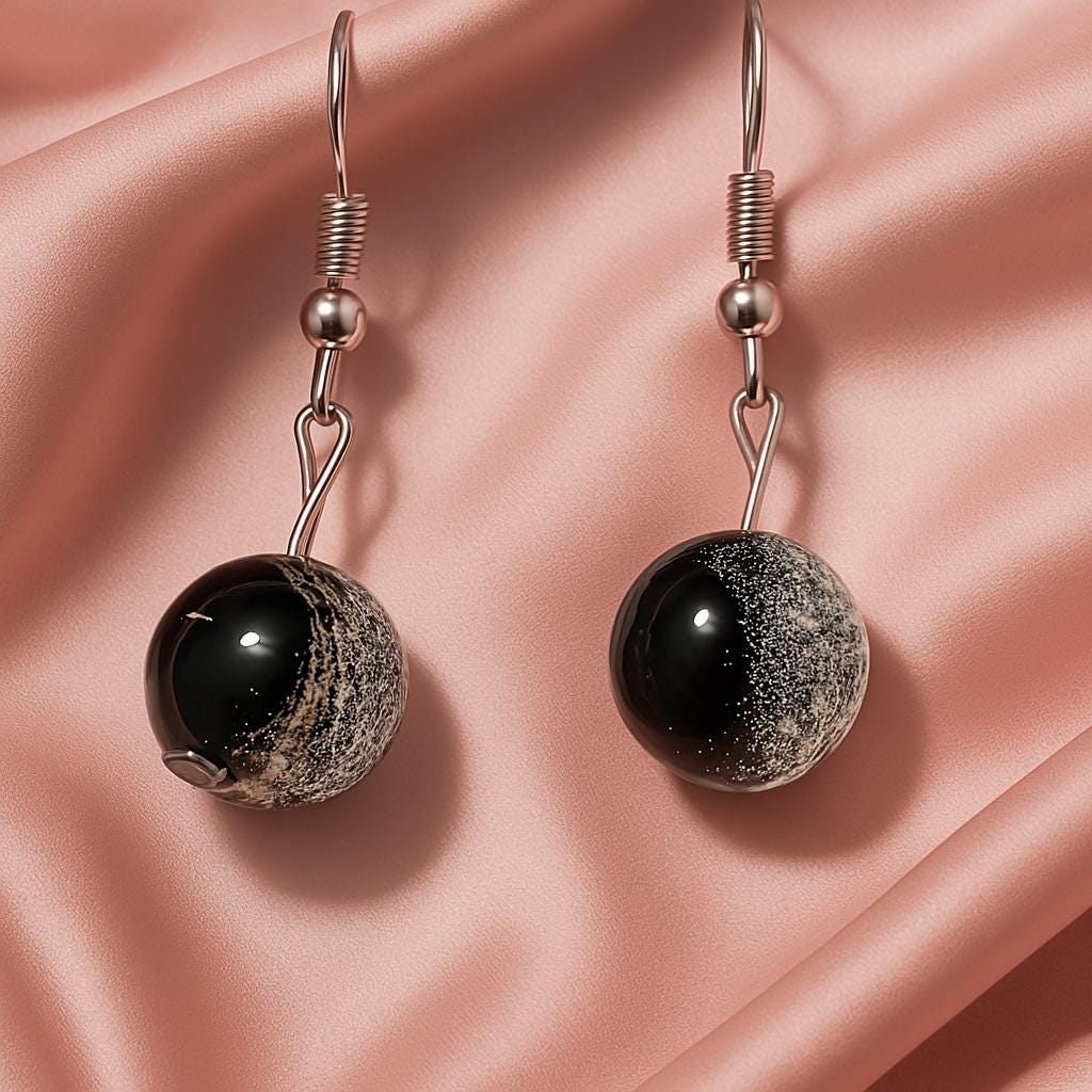 Glass Pendant Earrings – Handmade Dangle Jewelry, Artistic Boho Chic Gift for Her, BoutiqueByCheryl