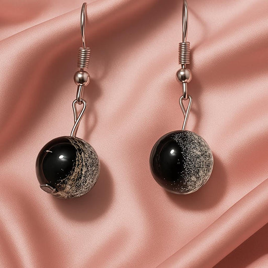 Glass Pendant Earrings – Handmade Dangle Jewelry, Artistic Boho Chic Gift for Her, BoutiqueByCheryl