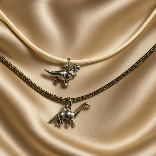 Playful Dinosaur Necklace – Sterling Silver Dino Pendant, Fun Animal Jewelry, Boho Chic Gift for Her, BoutiqueByCheryl