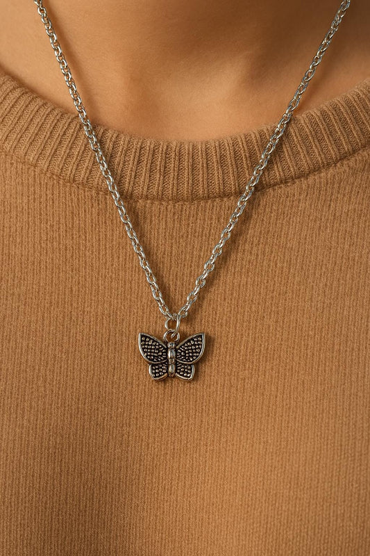 Elegant Butterfly Necklace – Sterling Silver Pendant, Nature-Inspired Jewelry, Boho Chic Gift for Her, BoutiqueByCheryl