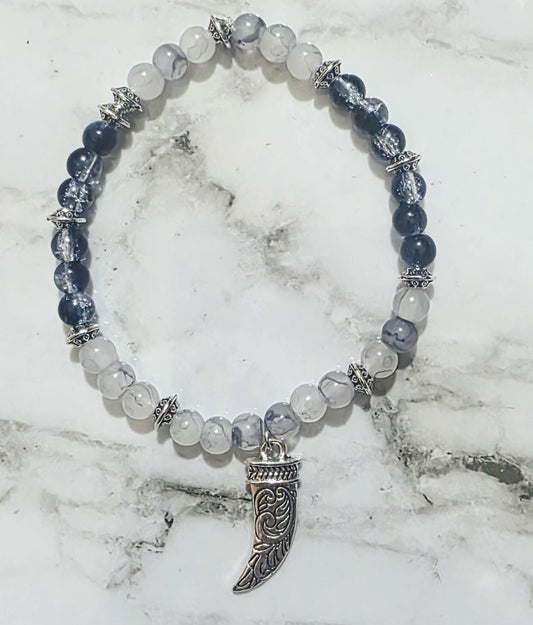 Glass Beaded Halloween Bracelet – Spooky Handmade Jewelry, Ghost, Pumpkin, Bat Charms, BoutiqueByCheryl Fall Gift for Her
