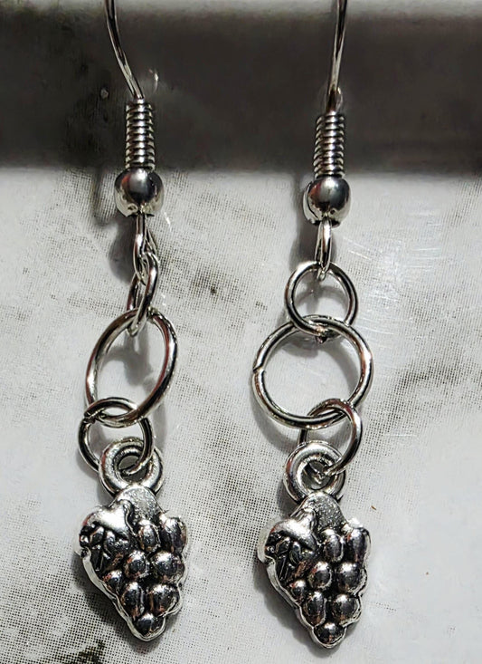 Elegant Silver Food Earrings – Sterling Silver Culinary Charm Jewelry, Whimsical Gift for Her, BoutiqueByCheryl