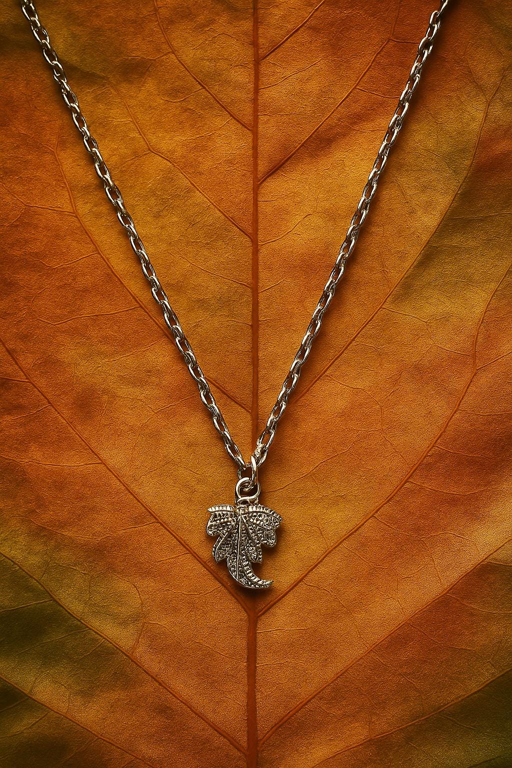 Elegant Leaf Necklace – Sterling Silver Pendant, Nature-Inspired Jewelry, Boho Chic Gift for Her, BoutiqueByCheryl