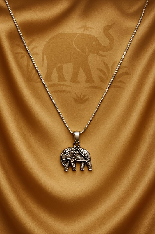 Elegant Elephant Necklace – Sterling Silver Pendant, Animal Jewelry, Boho Chic Gift for Her, BoutiqueByCheryl