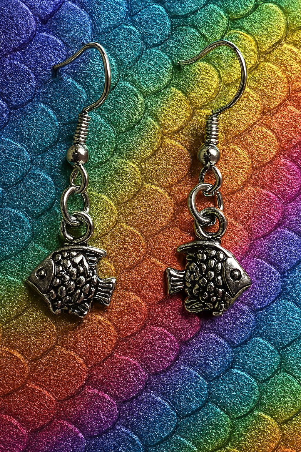 Silver Sea Animal Earrings – Handmade Ocean-Inspired Jewelry, Dolphin, Turtle, Starfish Charms, BoutiqueByCheryl Gift for Her